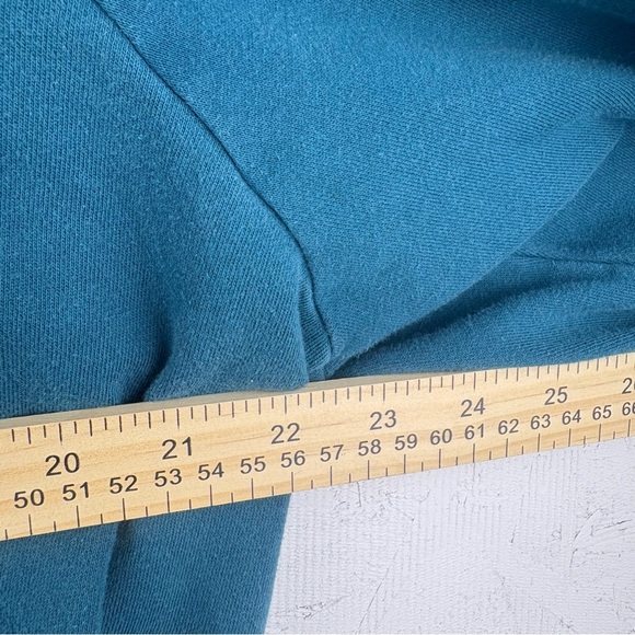 Under Armour Women’s Loose Fit Teal Blue Hoodie Raglan Sleeves Sz Medium - Picture 4 of 8